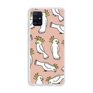 CaseCompany Papegaai: Galaxy A51 4G Transparant Hoesje