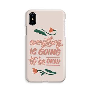 CaseCompany Optimistic flower girl: iPhone Xs Volledig Geprint Hoesje