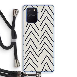 CaseCompany Marrakech Arrows: Samsung Galaxy Note 10 Lite Transparant Hoesje met koord