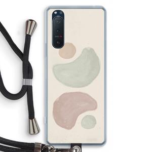 CaseCompany Geo #10: Sony Xperia 5 II Transparant Hoesje met koord