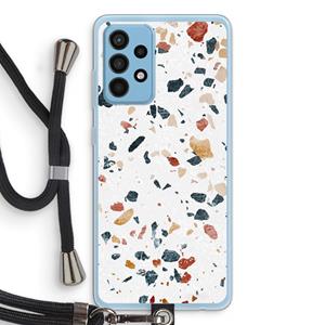 CaseCompany Terrazzo N°4: Samsung Galaxy A52 Transparant Hoesje met koord