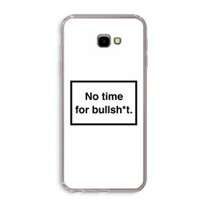 CaseCompany No time: Samsung Galaxy J4 Plus Transparant Hoesje