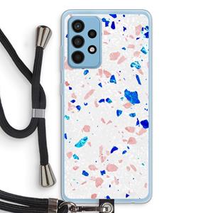CaseCompany Terrazzo N°6: Samsung Galaxy A52 Transparant Hoesje met koord