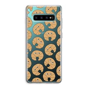 CaseCompany Croissant: Samsung Galaxy S10 Plus Transparant Hoesje
