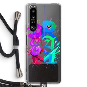 CaseCompany Dream: Sony Xperia 1 III Transparant Hoesje met koord
