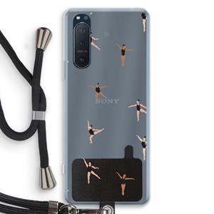 CaseCompany Dancing #1: Sony Xperia 5 II Transparant Hoesje met koord
