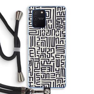 CaseCompany Moroccan Print: Samsung Galaxy Note 10 Lite Transparant Hoesje met koord