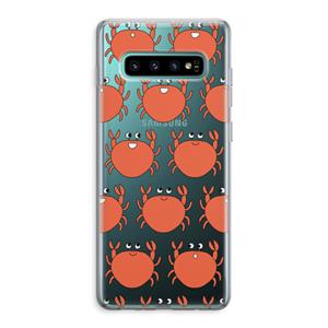 CaseCompany Krab: Samsung Galaxy S10 Plus Transparant Hoesje