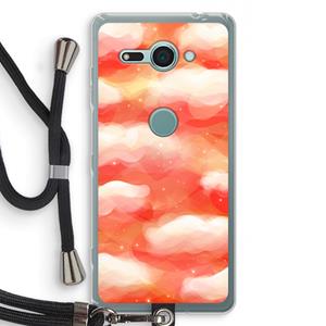 CaseCompany Lichte Wolken: Sony Xperia XZ2 Compact Transparant Hoesje met koord