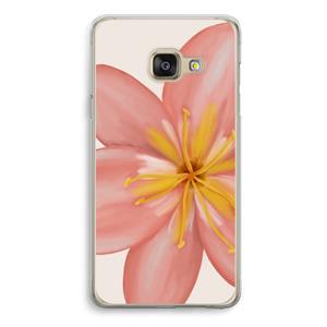 CaseCompany Pink Ellila Flower: Samsung A3 (2017) Transparant Hoesje