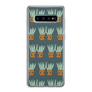 CaseCompany Sansevieria: Samsung Galaxy S10 Plus Transparant Hoesje