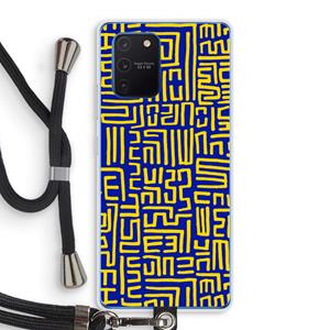 CaseCompany Majorelle Blue Print: Samsung Galaxy Note 10 Lite Transparant Hoesje met koord