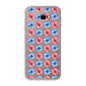 CaseCompany Klaproosjes: Samsung Galaxy J4 Plus Transparant Hoesje