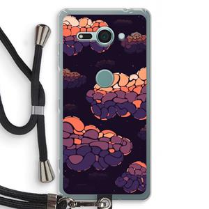 CaseCompany Patroon Wolken: Sony Xperia XZ2 Compact Transparant Hoesje met koord