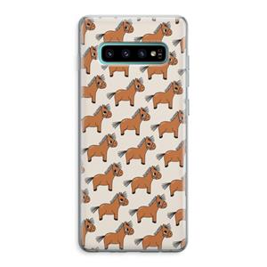 CaseCompany Pony: Samsung Galaxy S10 Plus Transparant Hoesje