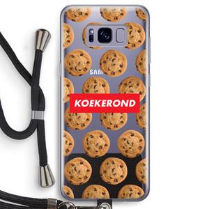 CaseCompany Koekerond: Samsung Galaxy S8 Transparant Hoesje met koord