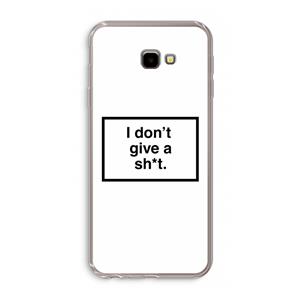 CaseCompany Don't give a shit: Samsung Galaxy J4 Plus Transparant Hoesje