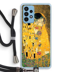 CaseCompany Der Kuss: Samsung Galaxy A52 Transparant Hoesje met koord