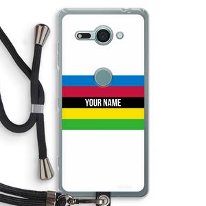 CaseCompany WK Wielrennen: Sony Xperia XZ2 Compact Transparant Hoesje met koord