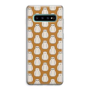 CaseCompany Uilen: Samsung Galaxy S10 Plus Transparant Hoesje