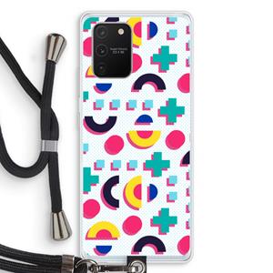 CaseCompany 8-bit N°2: Samsung Galaxy S10 Lite Transparant Hoesje met koord