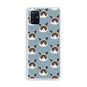 CaseCompany It's a Purrr Case: Galaxy A51 4G Transparant Hoesje