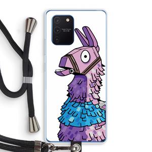 CaseCompany Lama: Samsung Galaxy Note 10 Lite Transparant Hoesje met koord