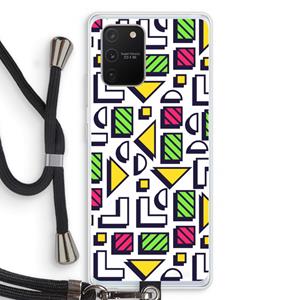 CaseCompany 8-bit N°4: Samsung Galaxy S10 Lite Transparant Hoesje met koord