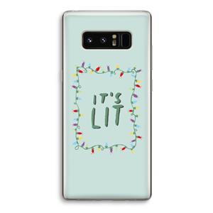CaseCompany It's Lit: Samsung Galaxy Note 8 Transparant Hoesje