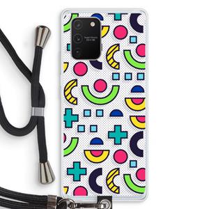 CaseCompany 8-bit N°6: Samsung Galaxy S10 Lite Transparant Hoesje met koord
