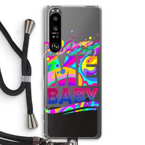 CaseCompany Touch Me: Sony Xperia 1 III Transparant Hoesje met koord