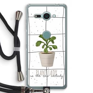 CaseCompany Kamerplant op vensterruit: Sony Xperia XZ2 Compact Transparant Hoesje met koord
