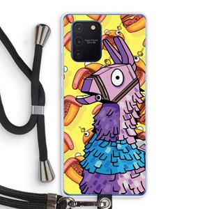 CaseCompany Loot Burger: Samsung Galaxy Note 10 Lite Transparant Hoesje met koord