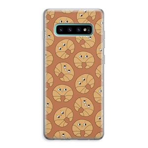 CaseCompany Croissant: Samsung Galaxy S10 Plus Transparant Hoesje