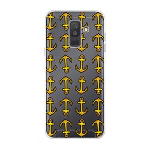 CaseCompany Musketon Anchor: Samsung Galaxy A6 Plus (2018) Transparant Hoesje