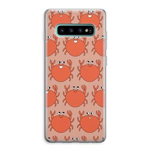 CaseCompany Krab: Samsung Galaxy S10 Plus Transparant Hoesje