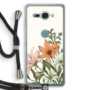 CaseCompany Floral bouquet: Sony Xperia XZ2 Compact Transparant Hoesje met koord