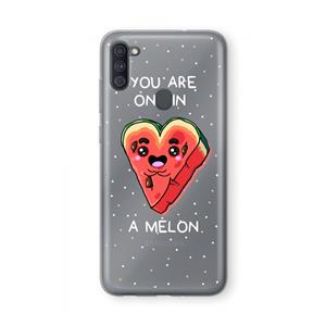 CaseCompany One In A Melon: Samsung Galaxy A11 Transparant Hoesje