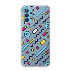 CaseCompany 8-bit N°8: Samsung Galaxy A32 4G Transparant Hoesje