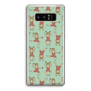 CaseCompany Gymboys: Samsung Galaxy Note 8 Transparant Hoesje