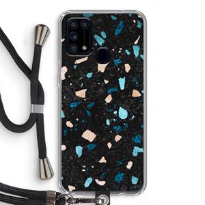 CaseCompany Terrazzo N°11: Samsung Galaxy M31 Transparant Hoesje met koord