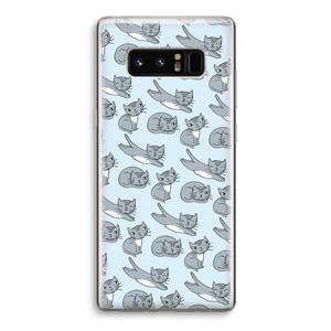 CaseCompany Poezen: Samsung Galaxy Note 8 Transparant Hoesje