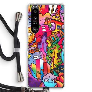 CaseCompany Dreams: Sony Xperia 1 III Transparant Hoesje met koord