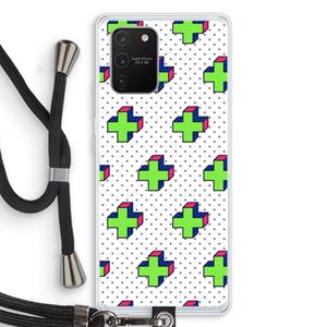 CaseCompany 8-bit N°10: Samsung Galaxy S10 Lite Transparant Hoesje met koord