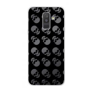 CaseCompany Musketon Skulls: Samsung Galaxy A6 Plus (2018) Transparant Hoesje