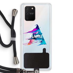CaseCompany Abstract Spectrum: Samsung Galaxy S10 Lite Transparant Hoesje met koord