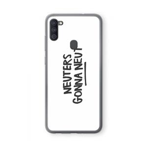 CaseCompany Neuters: Samsung Galaxy A11 Transparant Hoesje