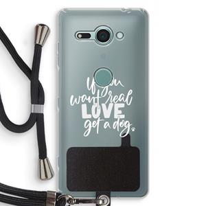CaseCompany Partner in crime: Sony Xperia XZ2 Compact Transparant Hoesje met koord