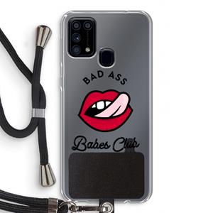 CaseCompany Badass Babes Club: Samsung Galaxy M31 Transparant Hoesje met koord