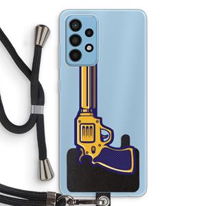 CaseCompany Pew Pew Pew: Samsung Galaxy A52 Transparant Hoesje met koord